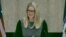 La vocera del Departamento de Estado, Marie Harf, durante una conferencia de prensa.