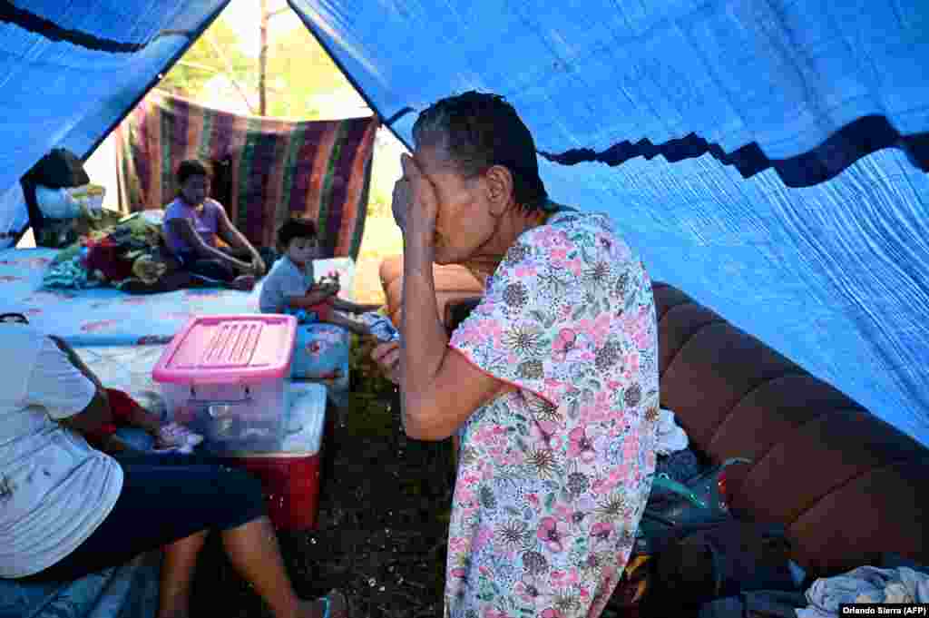 Una víctima de la tormenta Eta en El Progreso, Honduras, el 6 de noviembre de 2020