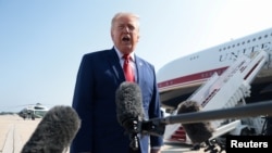 El presidente de EEUU, Donald Trump, parte hacia Dover para asistir a la ceremonia de traslado solemne de los militares del Ejército estadounidense fallecidos en la guerra con Irán.