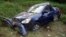 Así quedó el Hyundai Accent guiado por Carromero tras derrapar y chocar contra un árbol. La familia de Payá afirma que mensajes de texto enviados antes del accidente mencionaban a un auto que les venía siguiendo.  en una parte de la carretera cubierta de 