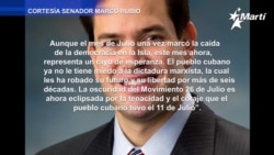 Marco Rubio declara que el mes de Julio es ahora "un rayo de esperanza" para el pueblo cubano