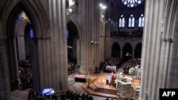 Servicio fúnebre al senador John McCain en la Catedral Nacional de Washington.