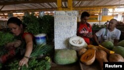 Un agromercado en La Habana. REUTERS/Stringer 