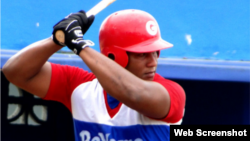 El pelotero cubano Alfredo Despaigne.