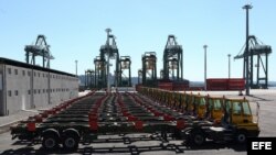 Vista de la terminal de contenedores del puerto del Mariel, construida por la brasileña Odebrecht con una financiación de 682 millones de dólares del Banco Nacional de Desarrollo Económico y Social (BNDES) de Brasil. 