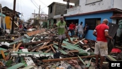 Destrozos y estragos causados por el paso del huracán Matthew en Baracoa, Guantánamo, en octubre de 2016.