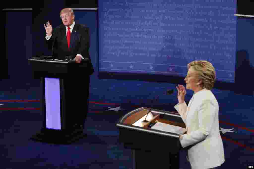 Trump vs Clinton en la Universidad de Nevada. 