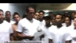Migrantes cubanos presos en Gran Caimán envían mensaje