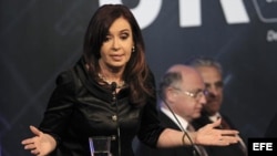 La presidenta argentina, Cristina Fernández, en Buenos Aires. Archivo.