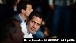 El líder de la oposición venezolana, Juan Guaidó. (Ronaldo Schemidt / AFP).