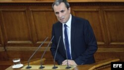 El primer ministro de Bulgaria, Plamen Oresharki, en el Parlamento en Sofía (Bulgaria)