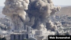 Ataque aéreo en Irak.