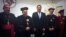El Cardenal cubano Jaime Ortega, (segundo de izq. a der.) recibe un doctorado Honoris Causa de la universidad panameña Santa María La Antigua.