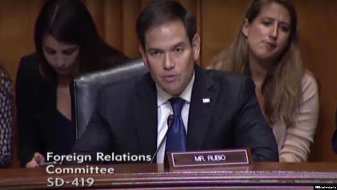 Senador Marco Rubio, Comité de Asuntos Exteriores del Senado.