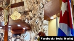 Imagen compartida por la Ermita de la Caridad de Miami, en ocasión del 124 aniversario de la fundación de la República de Cuba. 