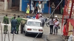 Allanamiento de la sede de UNPACU, en Santiago de Cuba. (Foto: Facebook)