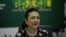 Katia Abreu, ministra de Agricultura de Brasil, durante una rueda de prensa en Brasilia.