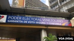 Sede del Consejo Nacional Electoral o Poder Electoral venezolano en Caracas. Mayo 25, 2021.