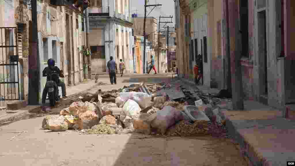 Calle del municipo Cerro por donde no pasará el presidente Barack Obama.