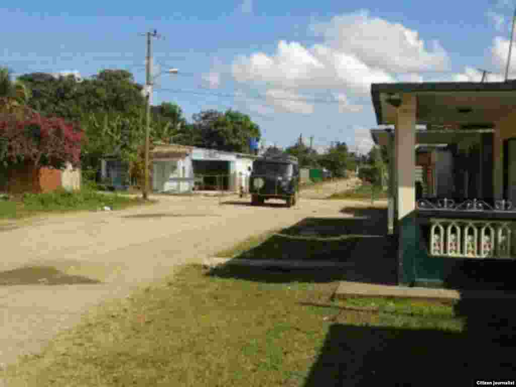 Vista de la esquina donde se encuentra la vivienda de Antúnez