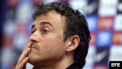 El entrenador del FC Barcelona, Luis Enrique.