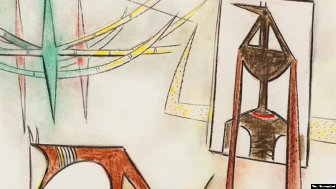Obra original del pintor cubano Wilfredo Lam.