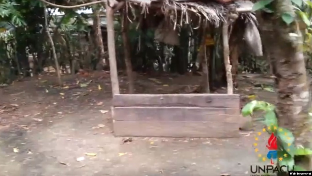 Detalle de una vivienda temporal en Cuba, propiedad de afectados por huracán Sandy (2012). 