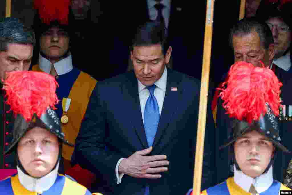 El secretario de Estado Marco Rubio visita el Vaticano, este 7 de mayo de 2026.