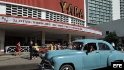 El cine Yara, en 23 y L, siempre es uno de los escogidos para presentar filmes del Festival de Cine de La Habana