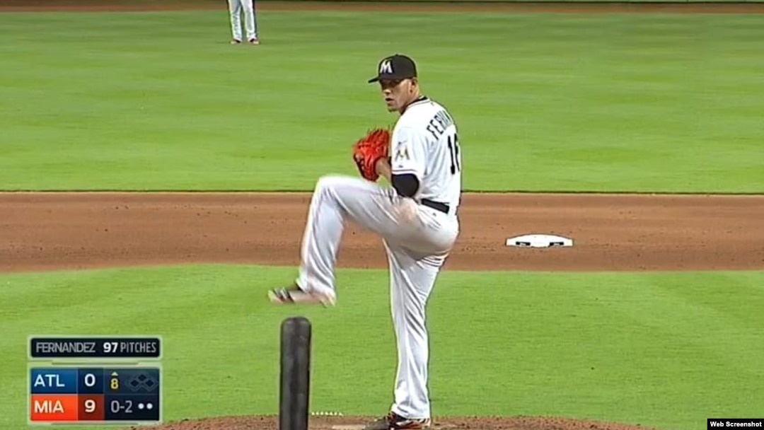 José Fernández, lanzador de los Marlins de Miami.