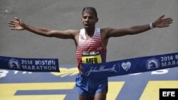 El corredor Meb Keflezighi, ganador de la maratón de Boston.