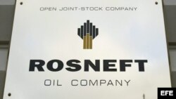 Logo de la empresa rusa petrolera Rosneft.