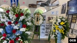 Funeral de Esteban Bovo, piloto de la Brigada 2506