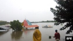 Zona inundada en Ciego de Ávila, Cuba, el 26 de mayo de 2012.