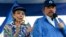 El presidente de Nicaragua, Daniel Ortega, y su esposa, la vicepresidenta Rosario Murillo, encabezan una manifestación en Managua. (AP/Alfredo Zuniga, Archivo)