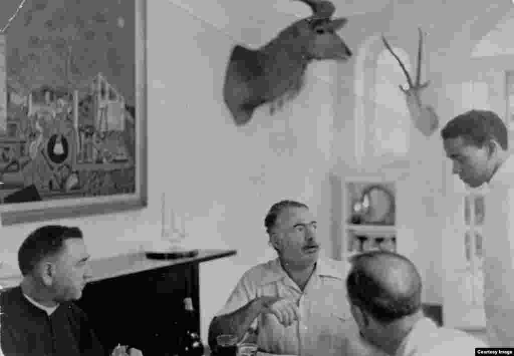 Primeros días de René como mayordomo de Hemingway, 1947.