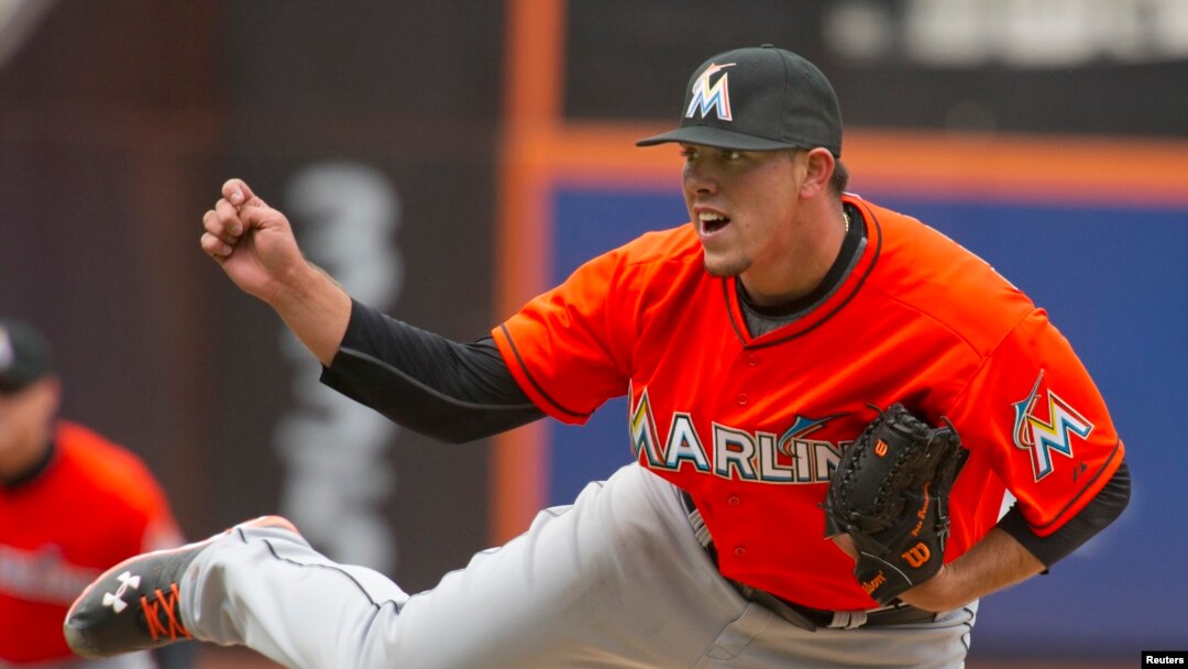 José Fernández con los Miami Marlins. REUTERS/Ray Stubblebine