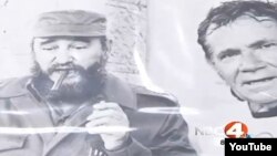Walter Poenisch se reúne con Fidel Castro antes de su histórico "Nado por la Paz" entre Cuba y Florida en 1978 (video nbc4i.com).