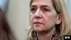La infanta Cristina durante el juicio celebrado en Palma de Mallorca el11 de enero.