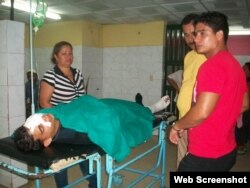 Los heridos son atendidos en el Hospital Celia Sánchez Manduley.