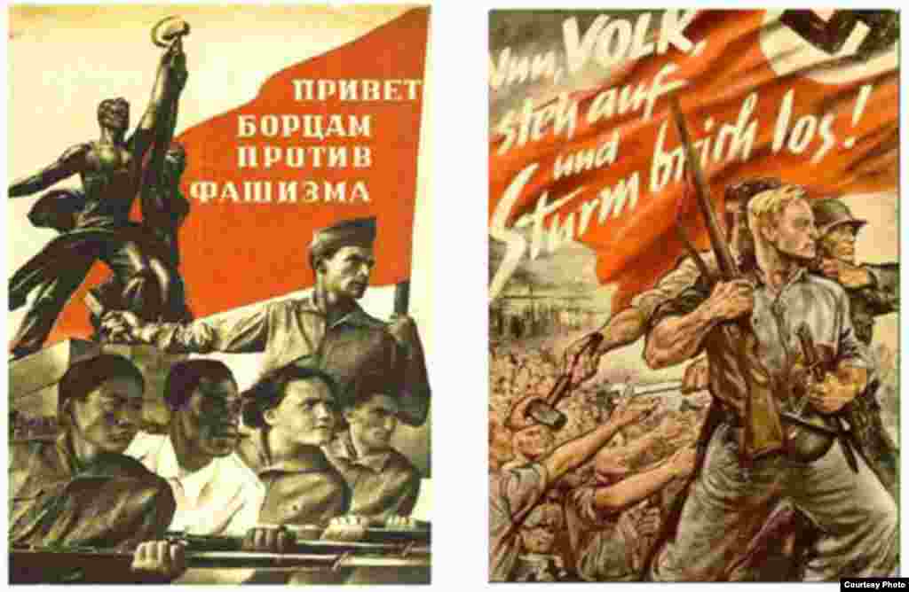 Sistemas iguales, comunismo y nazismo.