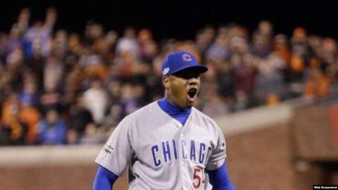 El lanzador holguinero Aroldis Chapman.