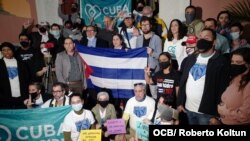 Apoyo en Miami al MSI y reclaman respeto a los DDHH en Cuba.