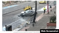 Vehículo diplomático involucrado en accidente deja un muerto y ocho heridos