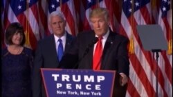 El presidente electo Donald Trump pide a la nación unidad