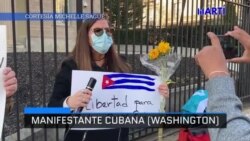 Celebran cubanos en el Mundo Día Internacional de los DDHH pidiendo régimen cubano detenga represión