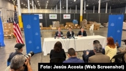 Conferencia de prensa por los primeros suministros de ayuda humanitaria de EEUU a comunidades en Cuba afectadas por el huracán Melissa. 