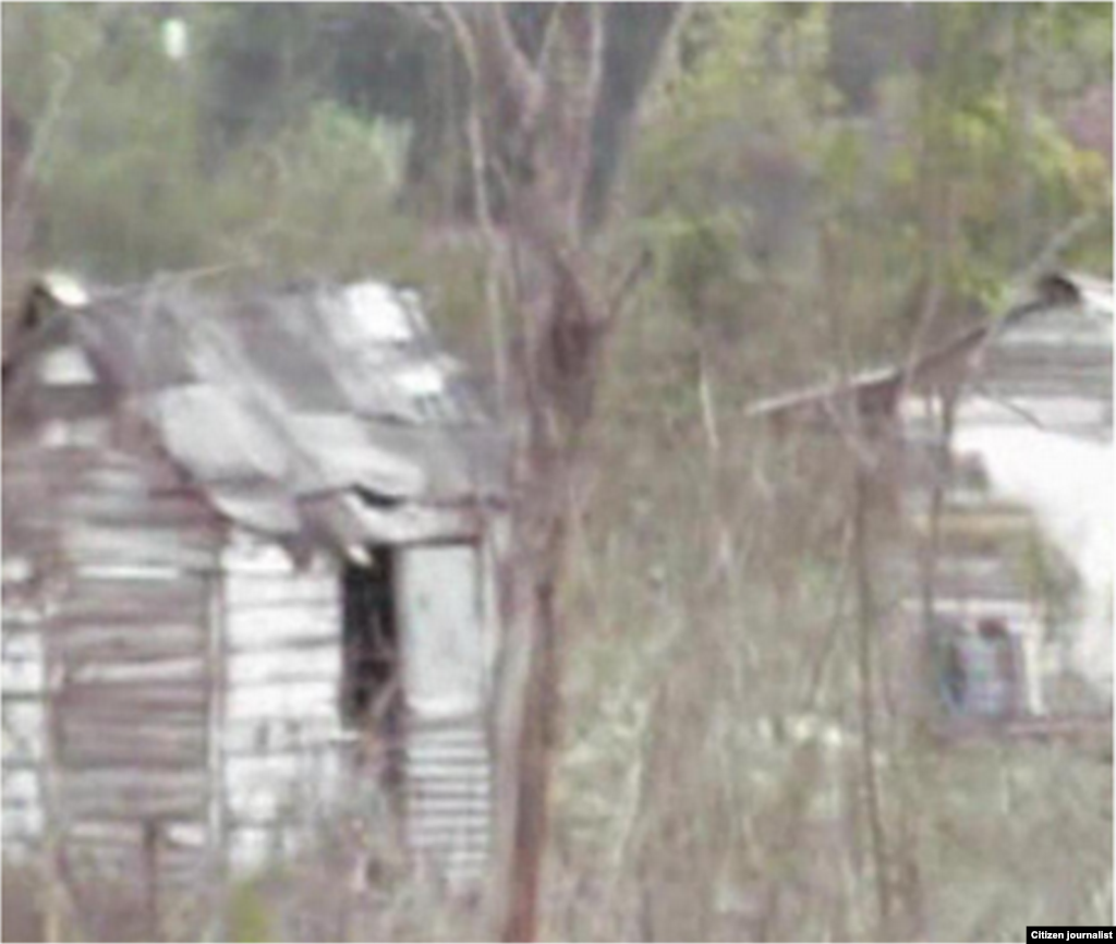 Barrio Angola en Camagüey antes del desalojo.