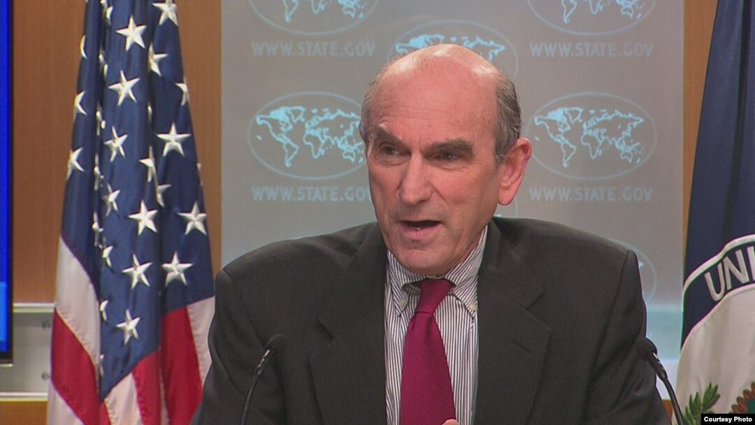 Elliot Abrams, en conferencia de prensa.