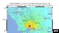 Terremoto California 6.0 magnitud